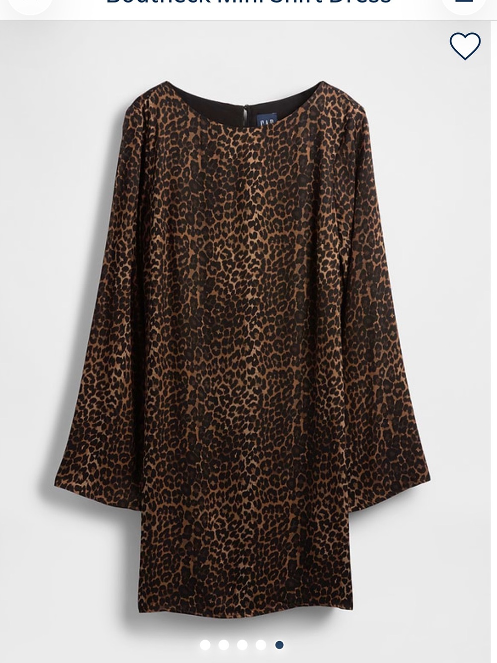Gap Leopard Print Shift Dress - Brown & Black